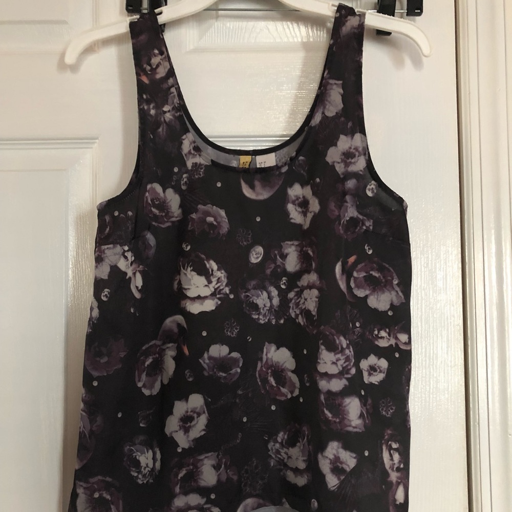 Floral tank too